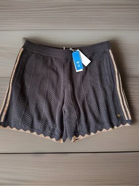 ADIDAS Originals x CLOT Edison Chen Crochet Mens Shorts|Carbon NWT LIMITED~2XL
